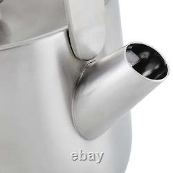 Stainless Steel Whistling Teakettle, 1.9 Quart, Brushed Stainless Steel