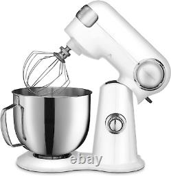 Stand Mixer, 12 Speed, 5.5 Quart Stainless Steel Bowl, Chef'S Whisk, Mixing Padd