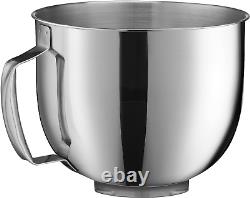 Stand Mixer, 12 Speed, 5.5 Quart Stainless Steel Bowl, Chef'S Whisk, Mixing Padd