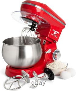 Stand Mixer, 6 Speed Electric Mixer with 5.5 Quart Stainless Steel Mixing Bowl
