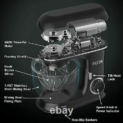 Stand Mixer, 7.5 Quart Electric Mixer 6 Speed 660W Tilt-Head Kitchen Food Mixers