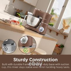 Stand Mixer, 9-Quart Stainless Steel Bowl, 660W Professional Power, Multiple