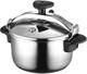 Star 4.2-quart Stainless Steel Pressure Cooker Induction Compatible & Safe