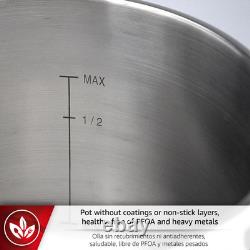 Star 4.2-Quart Stainless Steel Pressure Cooker Induction Compatible & Safe