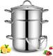 Steam Juicer For Canning-5 Quart, Stainless Steel Fruit Vegetables Steamer