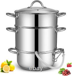 Steam Juicer for Canning-5 Quart, Stainless Steel Fruit Vegetables Steamer
