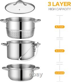 Steam Juicer for Canning-5 Quart, Stainless Steel Fruit Vegetables Steamer