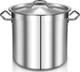 Stock Pot 20 Quart Stainless Steel Stock Pot With Lid Heavy-duty Cooking Pot