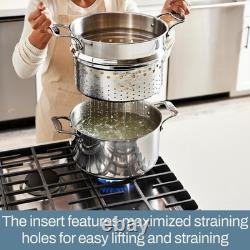 Stockpot 8 qt Stainless Steel Multipot 8-quart (Induction), Silver