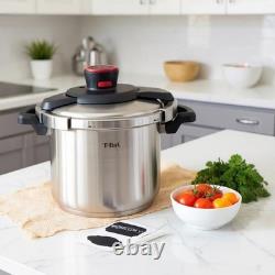 T-fal Clipso Stovetop Pressure Cooker 8-quart Stainless Steel Pressure Cooker