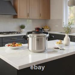 T-fal Clipso Stovetop Pressure Cooker 8-quart Stainless Steel Pressure Cooker