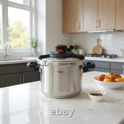 T-fal Clipso Stovetop Pressure Cooker 8-quart Stainless Steel Pressure Cooker