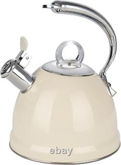 Tea Kettle for Stove Top, 2.5 Quart Stainless Steel Whistling Tea Pot, 3-Layer B