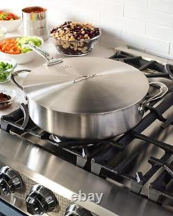 Thomas Keller Insignia Stainless Steel Rondeau with Lid, 6-Quart, NEW