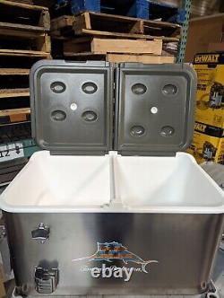 Tommy Bahama 100 Quart Stainless Steel Cooler