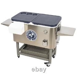 Tommy Bahama 100-quart Stainless Steel Rolling Cooler
