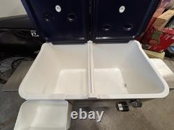 Tommy Bahama 100-quart Stainless Steel Rolling Party Cooler Locking Casters