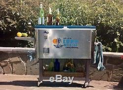 Tommy Bahama Cooler 100 Quart Stainless Steel Patio Ice Chest Long Weekend