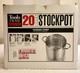 Tools Of The Trade Stainless Steel 20-quart Stock Pot With Glass Lid Hf40720