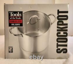 Tools Of The Trade Stainless Steel 20-Quart Stock Pot with Glass Lid HF40720