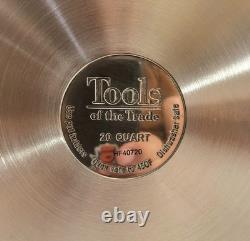 Tools Of The Trade Stainless Steel 20-Quart Stock Pot with Glass Lid HF40720