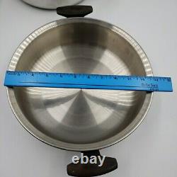 Townecraft 6 Quart Stock Pot Chefs Ware Dome Lid Stainless Steel 3-ply 566T READ