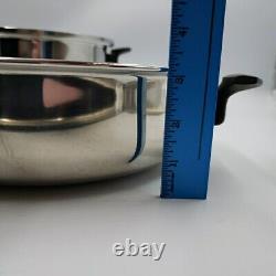 Townecraft 6 Quart Stock Pot Chefs Ware Dome Lid Stainless Steel 3-ply 566T READ