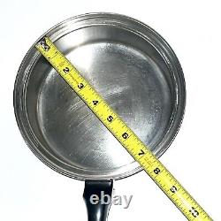 Townecraft Chef's Ware T304 Stainless Steel 2 Quart Sauce Pan Pot USA Lids Dome