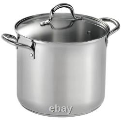 Tramontina 12-Quart Covered Stainless Steel Stock Pot