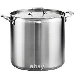 Tramontina 24-Quart Covered Stainless Steel Stock Pot