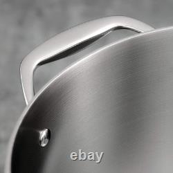 Tramontina 5 Quart Tri Ply Clad Stainless Steel Covered Dutch Oven with Lid