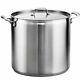 Tramontina Covered Stock Pot Stainless Steel 24-quart 80120/003ds
