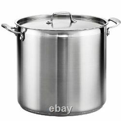 Tramontina Covered Stock Pot Stainless Steel 24-Quart 80120/003DS