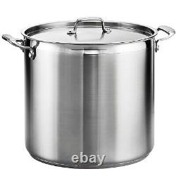 Tramontina Covered Stock Pot Stainless Steel 24-Quart, 80120/003DS