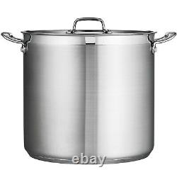 Tramontina Covered Stock Pot Stainless Steel 24-Quart, 80120/003DS