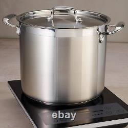 Tramontina Covered Stock Pot Stainless Steel 24-Quart, 80120/003DS