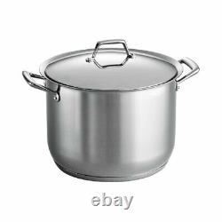 Tramontina Prima Covered Stock Pot Stainless Steel 16 Quart 80101/017DS