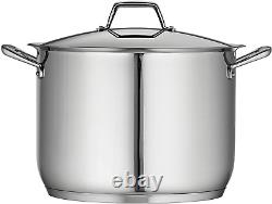 Tramontina Prima Covered Stock Pot Stainless Steel 16 Quart, 80101/017DS