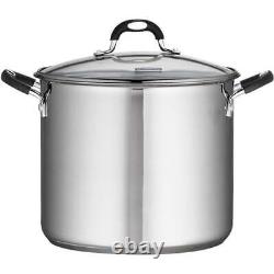 Tramontina Stainless Steel 12 Quart Covered Stock Pot