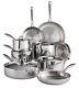 Tramontina Tri-ply Clad 14 Pc Cookware Set 18/10 Stainless Steel Induction Ready