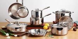 Tramontina Tri-Ply Clad 14 pc Cookware Set 18/10 Stainless Steel Induction Ready