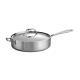 Tramontina Tri-ply Clad Stainless Steel 6-quart Saute Pan With Lid, Induction