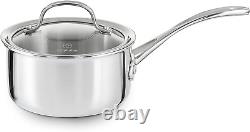 Tri-Ply Stainless Steel 1-1/2-Quart Sauce Pan with Cover