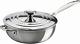 Tri-ply Stainless Steel 3.5 Quart Saucier Pan