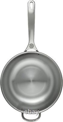 Tri-Ply Stainless Steel 3.5 Quart Saucier Pan