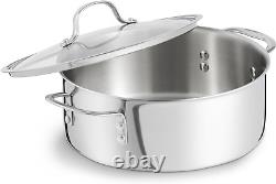 Tri-Ply Stainless Steel Cookware, Dutch Oven, 5-Quart