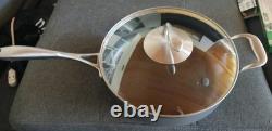 Tupperware Chef Series II Stainless Steel 5 Quart Sauté Pan With Glass Cover Lid
