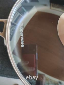 Tupperware Chef Series II Stainless Steel 5 Quart Sauté Pan With Glass Cover Lid