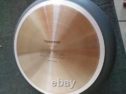 Tupperware Chef Series II Stainless Steel 5 Quart Sauté Pan With Glass Cover Lid