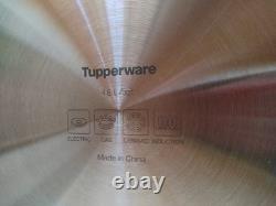 Tupperware Chef Series II Stainless Steel 5 Quart Sauté Pan With Glass Cover Lid